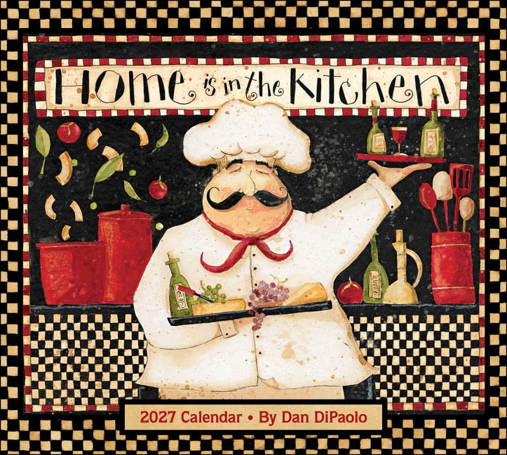 Home Is in the Kitchen 2027 Deluxe Wall Calendar, (Paperback)
