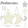 thumbnail image 1 of A Home Jewelry Storage Rack 1Pc Earring Wall Holder Hanging Jewelry Storage Organizer Metal Grid Star And Moon Shape Jewelry Rack For Ladies And Girls, 1 of 7