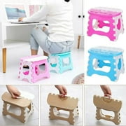 ZOIUYTRG Home Kids Children Plastic Folding Step Stool Portable Folding Chair Small Bench Stool