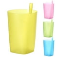thumbnail image 1 of Home Kids Cups with Built-in Straw - Drinking Cups with Straws - Children Sip-a-Cup Dishwasher Safe BPA Free Brightly Colored Great Kid and Students Straw Cups - 1PC, 1 of 8