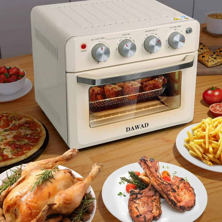 Home Kitchen 19qt Countertop Convection Toaster Oven Air Fryer Combo, Cream White, Size: 19 Quart, Beige