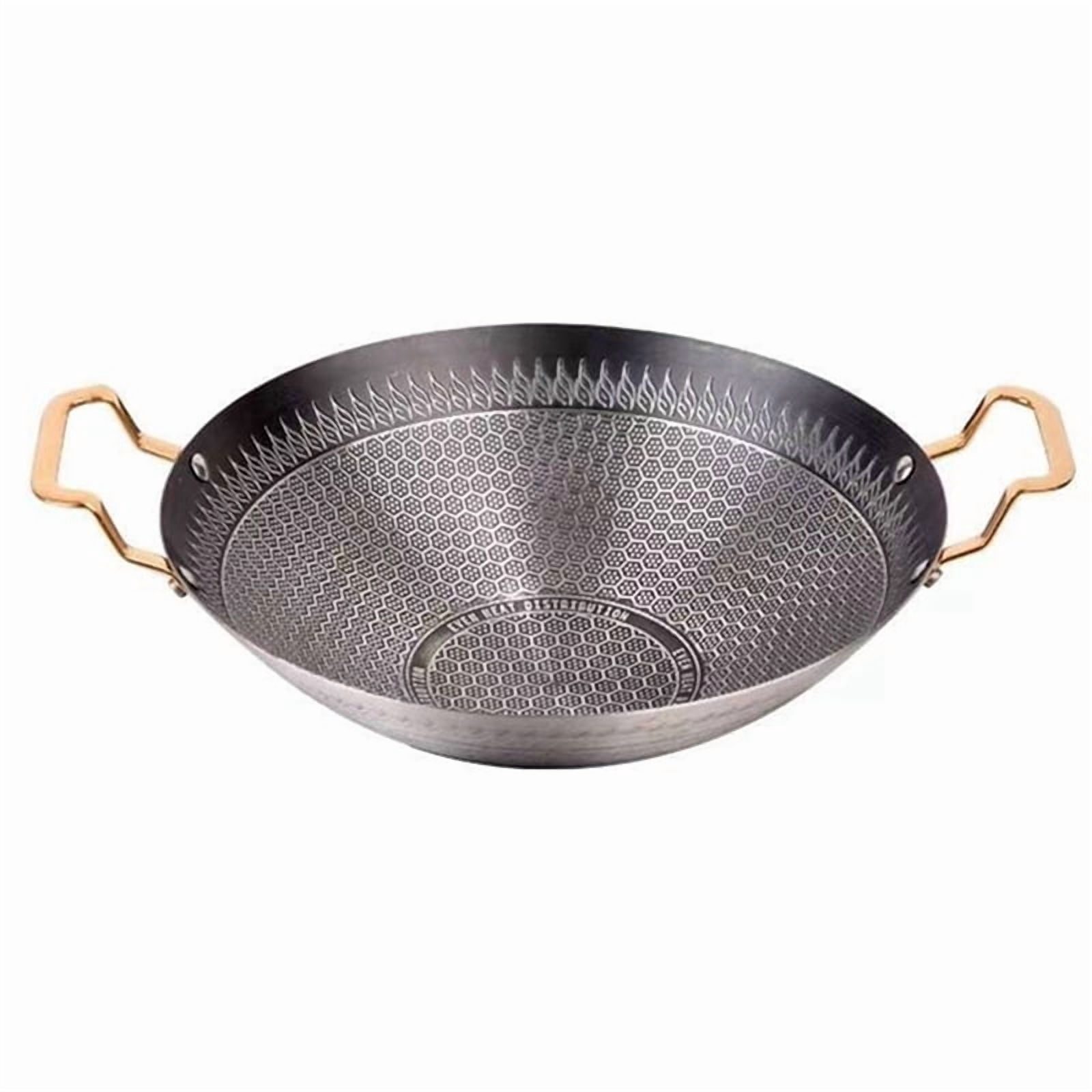 Home Kitchen 28cm Stainless Steel Pot with Handle, Honeycomb Nonstick ...
