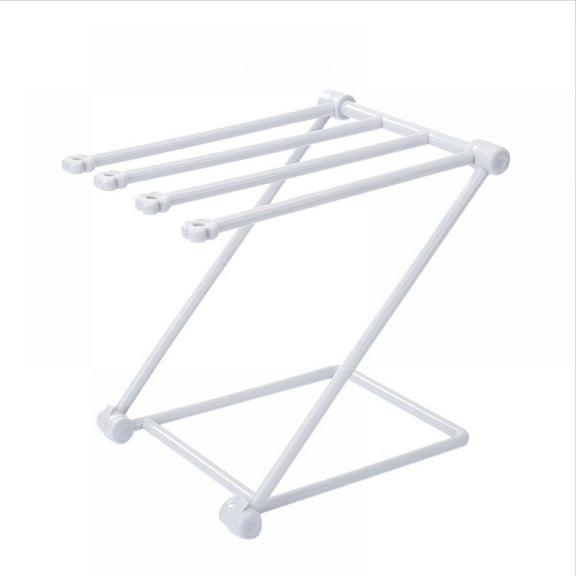 Home Kitchen Countertop Dishcloth Drying Rack, 4 Arms Folding Dishcloth Holder, Hand Towel Stand Rack