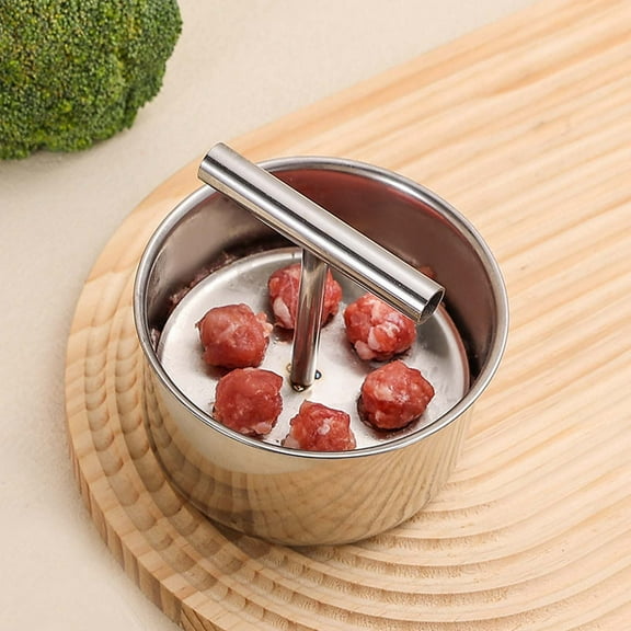Home Kitchen Meatball Maker, Fish Ball Press, Food-Grade Plastic, Hand-Cpress Ball, Easy Clean, Family Cooking, Sushi Making, Food Prep Tool TOPLIU