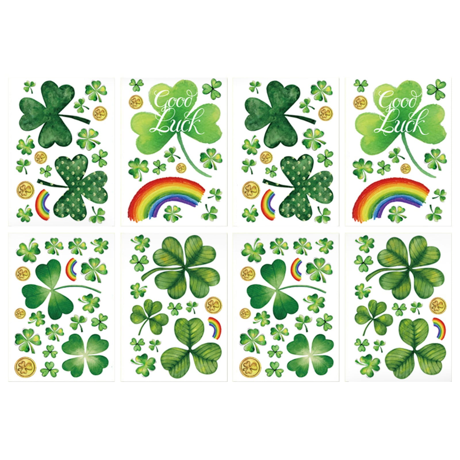 Home & Kitchen Gadgets Irish Festival Static Stickers For Window Glass ...