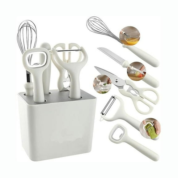 Home Kitchen Gadgets Utensils Set Paring Knife Whisk Bottle Opener Peeler Kitchen Gadgets Set