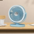 thumbnail image 1 of Home Kitchen Lighting Ceiling Fan Outdoor Desktop Fan,Home Dormitory Bedroom Desktop Lighting Small Table Fan Night Light USB Rechargeable Blue, 1 of 7