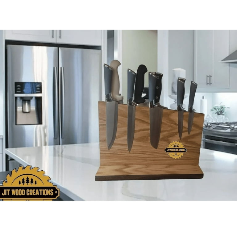 Home Kitchen Magnetic Knife Block Holder Rack Magnetic Stands with Strong  Enhanced Magnets Multifunctional Storage Knife Holder 
