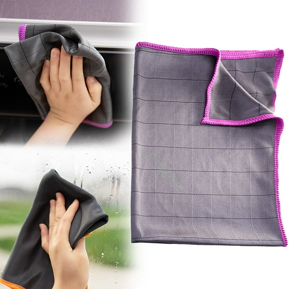 Home Kitchen Multi-Functional Dishwashing Cloth,Car Glass Cloth,Absorbent and Non-Stick Oil Resistant,Pink Color,for Glasses,Bowls,and Kitchen Cleaning