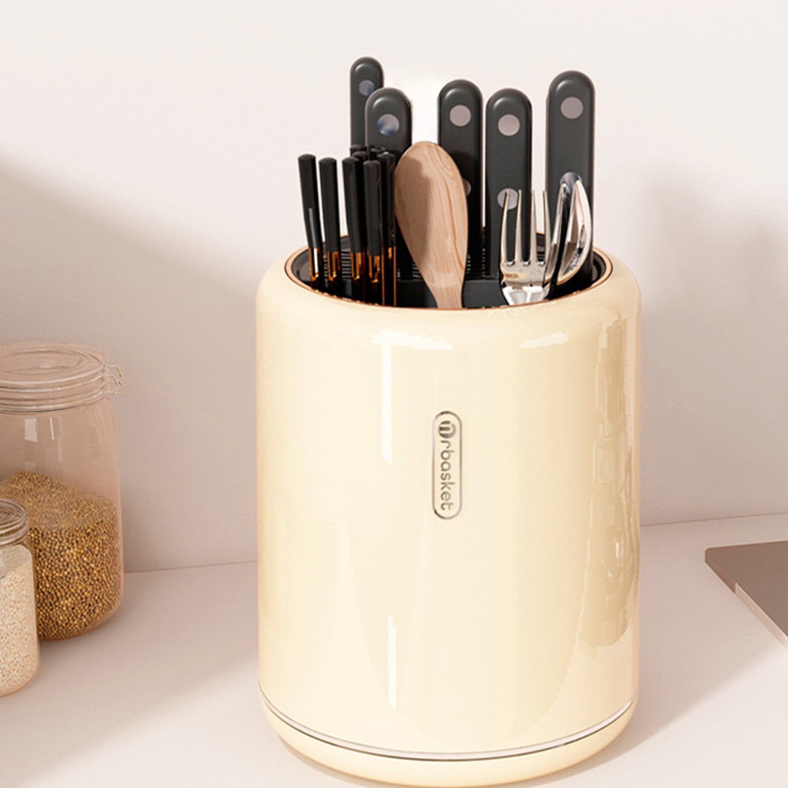 Home Kitchen Rotating Knife Rack Knife Shelf Chopsticks Cutlery ...