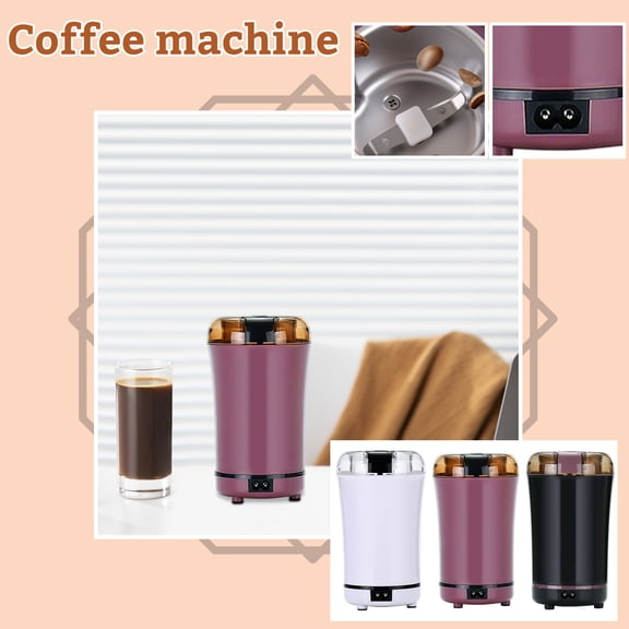 Home and Kitchen Small Appliance, Coffee Bean Grinder Electric, Small Coffee Grinder, Electric Grinder, 7X3.5X3 in Compact Size, Stainless Steel Grinding Chamber, Comes with