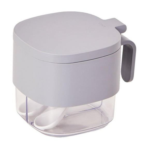 A Home Kitchen Spice Box Clearance! Household Kitchen Seasoning Box with Lid Two Compartments Seasoning Bottle Divided Compartments Seasoning Box Large Capacity Storage Jar Monosodium Glutamate