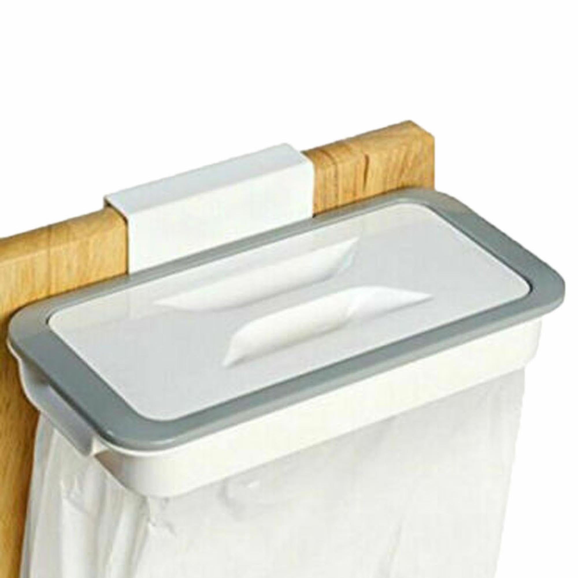 Home Kitchen Trash Bag Hanging Holder Organizer Kitchen Garbage Hook ...