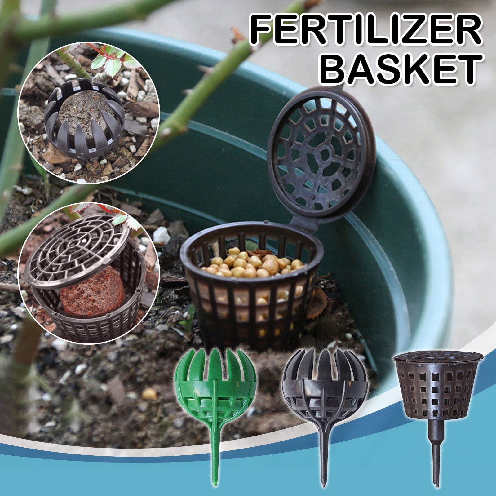 Home & Kitchengarden Fertilizer Baskets Bonsai Tool Plastic Fertilizer