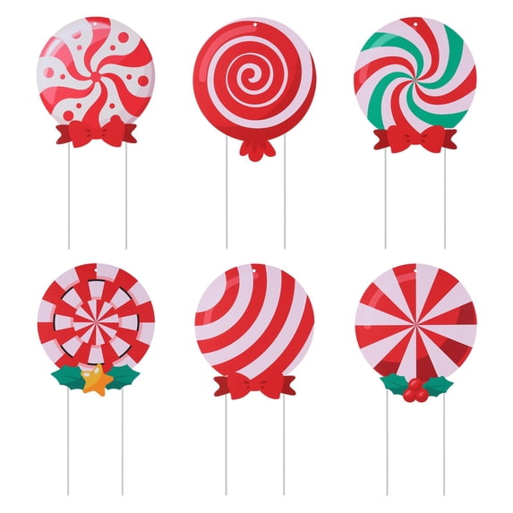 For Home Lawn Pathway Candyland Themed Party Decor Christmas Outdoor Yard Signs Holiday Decor Signs Candy Christmas Decorations Peppermint Xmas Yard Signs