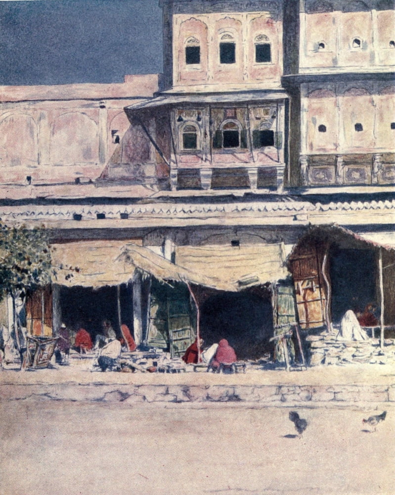 Home Life in India 1917 Native shops Canvas Art - Mortimer Menpes (18 x 24)