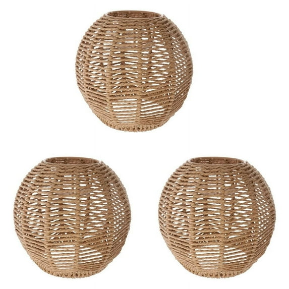 Home Lighting Rattan Lamp Cover Handmade Woven Chandelier Retro Lampshade Homestay Lampshade Decorative Chandelier