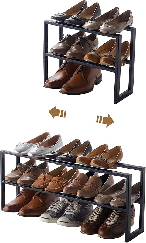 Home Line Expanding Shoe Rack, Metal, Adjustable - Single, 6