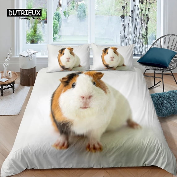 Home Living Luxury 3D Hamster Bedding Set Comfortable Duvet Cover Set Kids Bedding Set and King EU/US/AU/UK Size