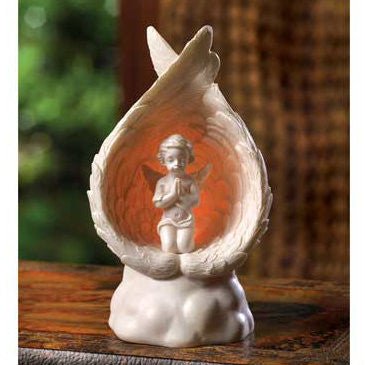 Light-Up Praying Angel Figurine