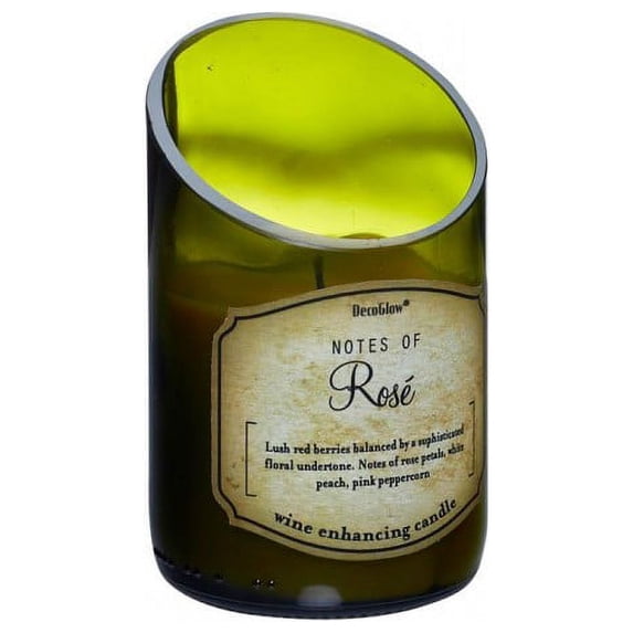 Home Locomotion Wine Bottle Rose Scented Candle
