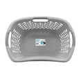 thumbnail image 1 of Home Logic 1.8 Bushel Hip Grip Plastic Laundry Basket, Gray, 1 of 6
