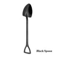 thumbnail image 1 of Home Long Handle Kitchen Shovel Shape Spoon Fork Ice Cream Stainless Steel BLACK-SPOON, 1 of 8