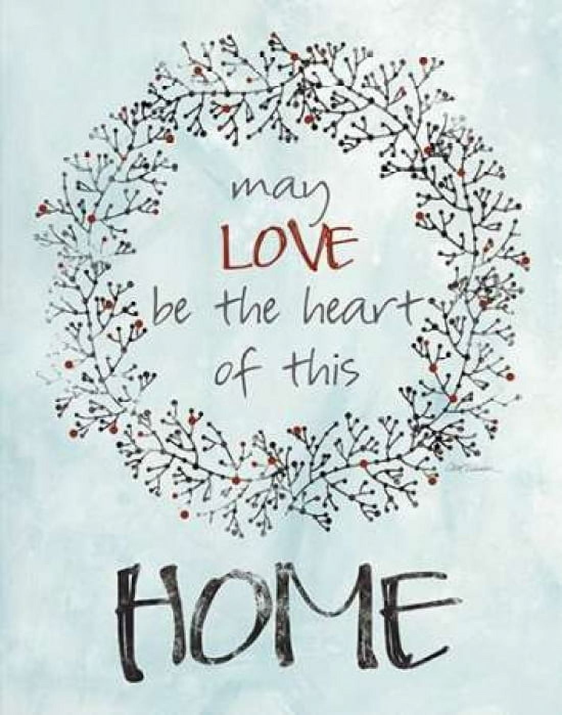Home Love Wreath Canvas Art - Carol Robinson (22 x 28)