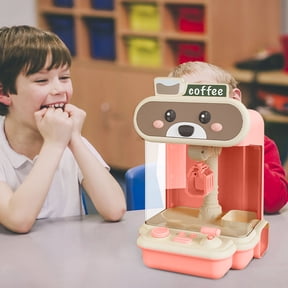 Home Machine Toys Small Milk Tea Bear Doll Twisted Machine Mini Machine Battery or USB Powered Flexible Prize Options Lights, Music & Competition Mode (No Battery Included)