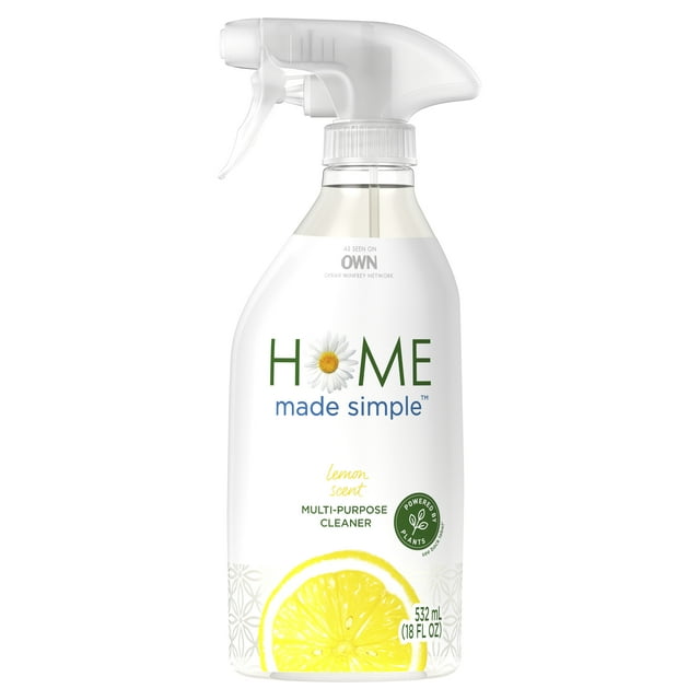 Home Made Simple MultiPurpose Cleaner, Lemon Scent, 18 Fl Oz