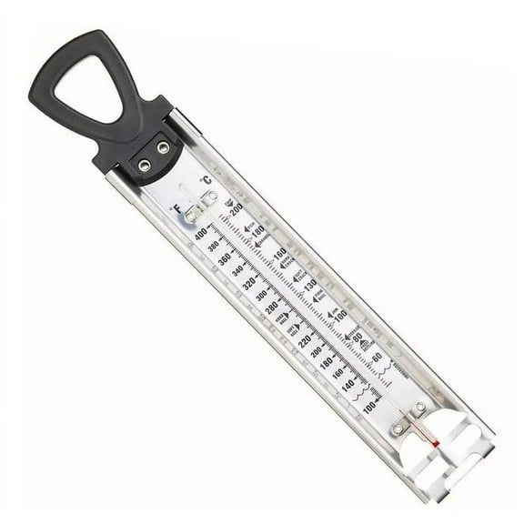 Home Made Sugar Thermometer for Cooking Candy or Jam, Deep Frying and General Kitchen Use, Stainless Steel, 30.5 cm