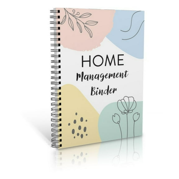 Home Management Binder Planner Notebook To Keep Life Organized and Focused with Structured Layout for Daily Tasks Long-Term Goals and Personal Planning, Organizational Tool with