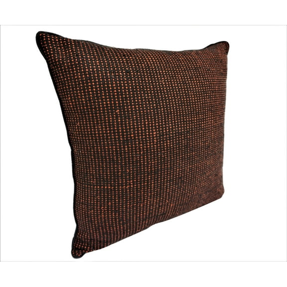 Home&Manor Florence Vintage Raw Silk Pillow 18"x18"