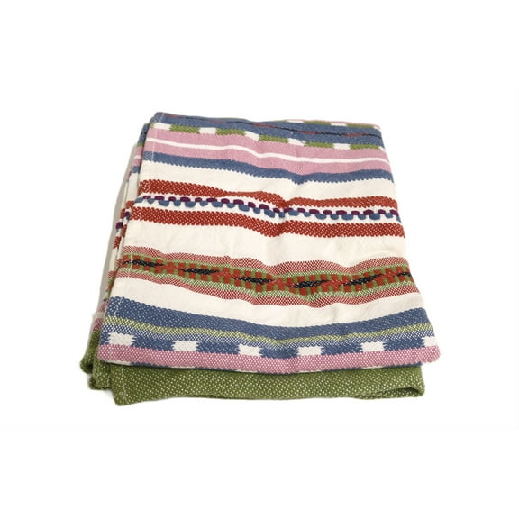 Home&Manor Handcrafted Wool & Cotton Throw Blanket