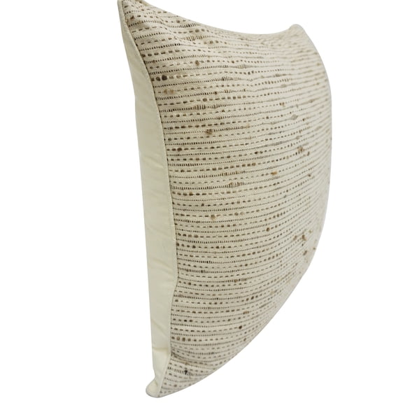 Home&Manor Ilam Vintage Raw Silk Pillow 18"x18"