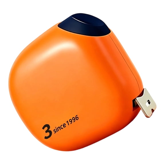 Home Measurement Tool with Retractable Steel Tape, Compact Case, Clear Scale Visibility for Furniture and Wall Sizing