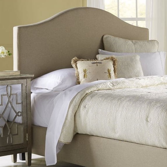 pulaski elena saddle back upholstered headboard