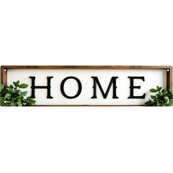 Home Metal Sign 16*4 Inches "HOME" Cozy Farmhouse Living Room Decor