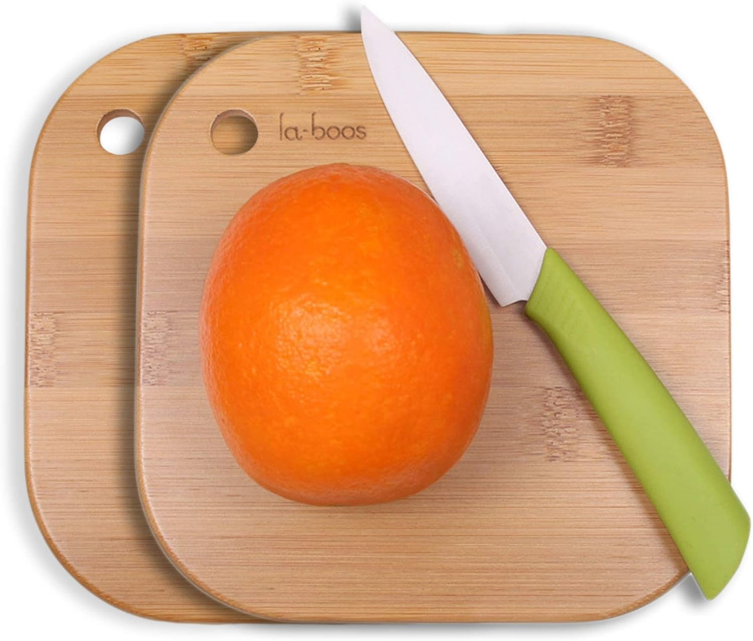 Kiflic Mini Cutting Board Small Fruit Cutting Board Solid Bamboo Wood Board for Baby Infant dormitory,Set of 2