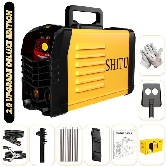 Home Mini Welder 110V, Compact Fully Automatic, DC Inverter, Portable Welder Multiple Kits, Easy to Use, Suitable for Home, Construction Sites, Welding Accessories, Household Welding