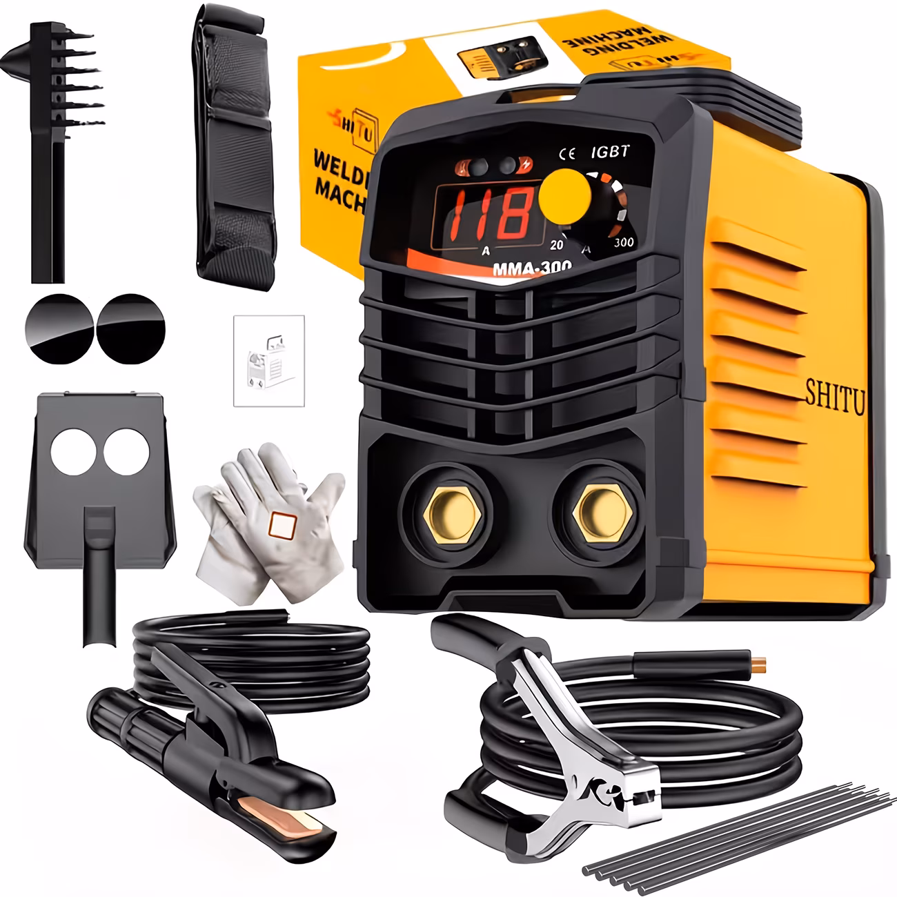 Home Mini Welding Machine 110V, Small Fully Automatic, DC Inverter, Portable Welding Machine Multiple Sets, Convenient and Easy to  Easy to Get Started