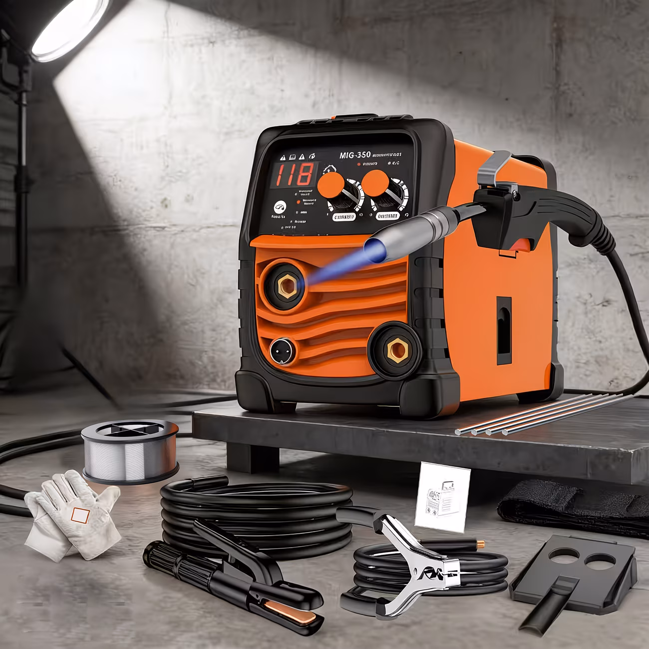 Home Mini Welding Machine 110V, Small Fully Automatic, DC Inverter, Portable Welding Machine Multiple Sets, Convenient and Easy to  Easy to Get Started