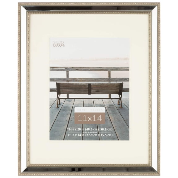 Studio Decor Home Mirrored Frame with Mat