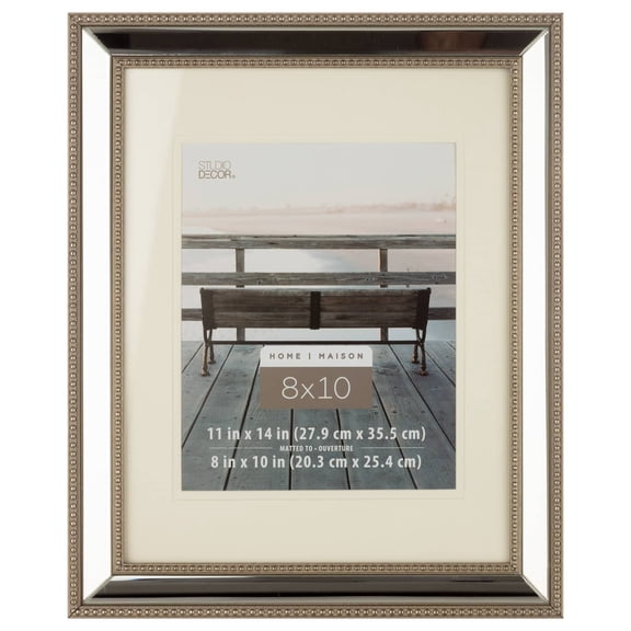 Studio Decor Home Mirrored Frame with Mat