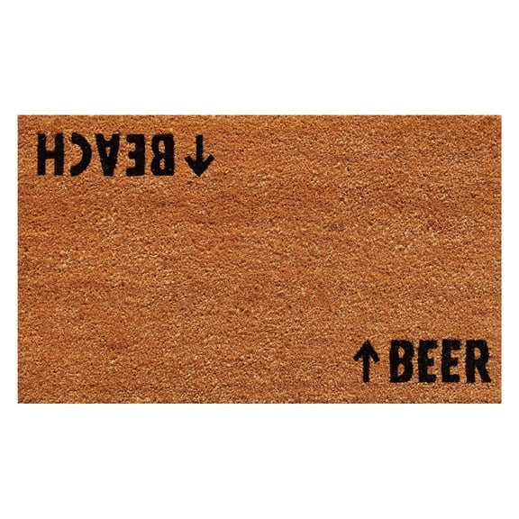 Home & More Beach Beer Outdoor Door Mat