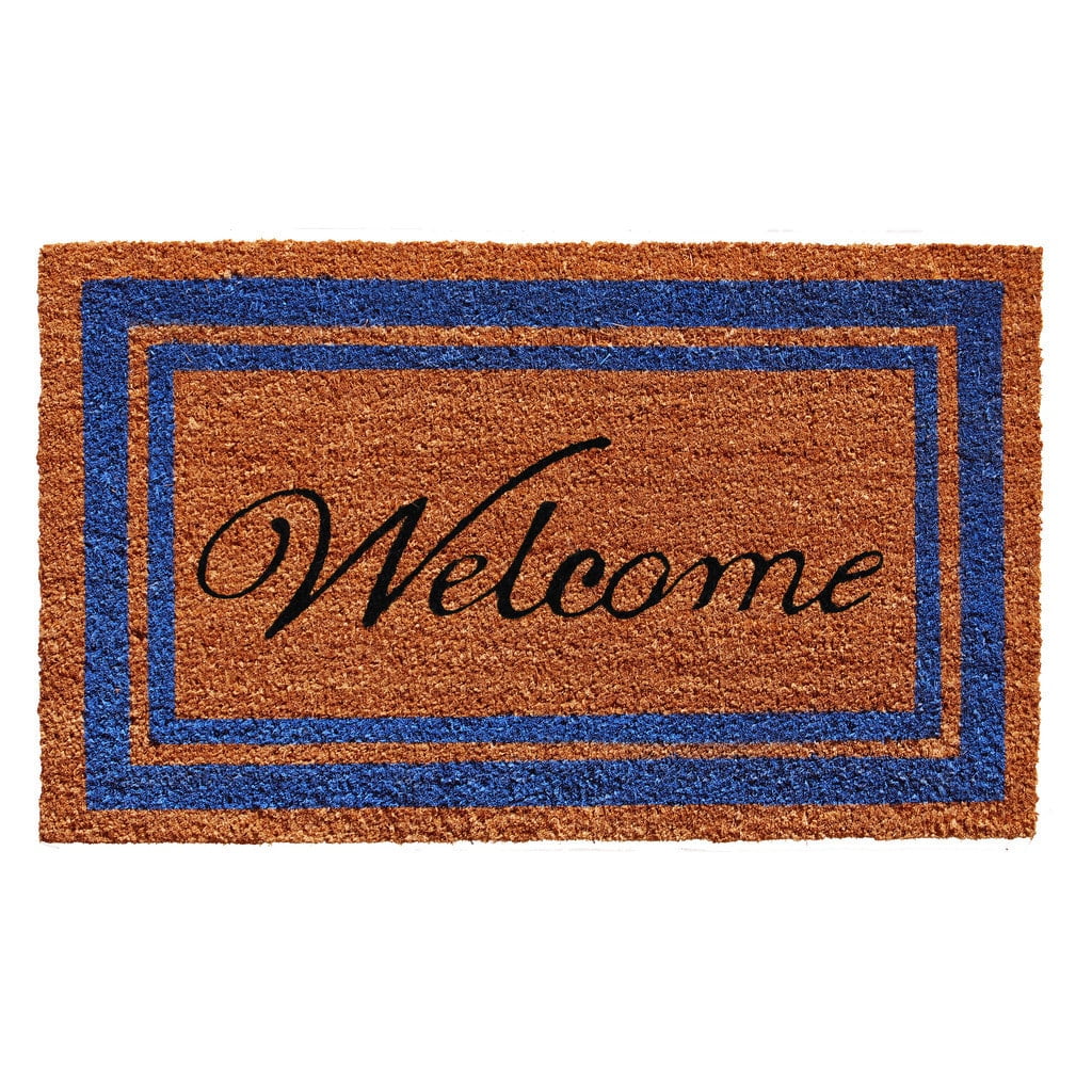 Home & More Border Welcome Coir Outdoor Doormat