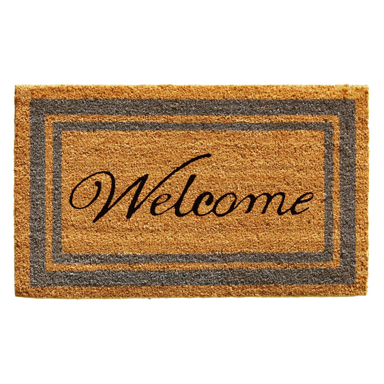 Home & More Border Welcome Coir Outdoor Doormat