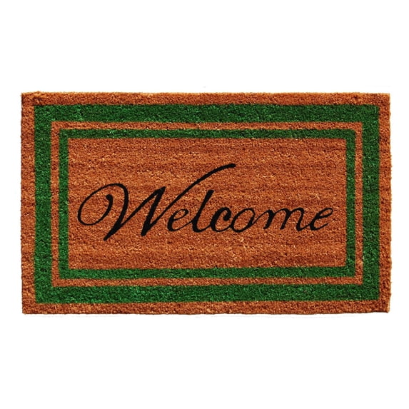 Home & More Border Welcome Coir Outdoor Doormat