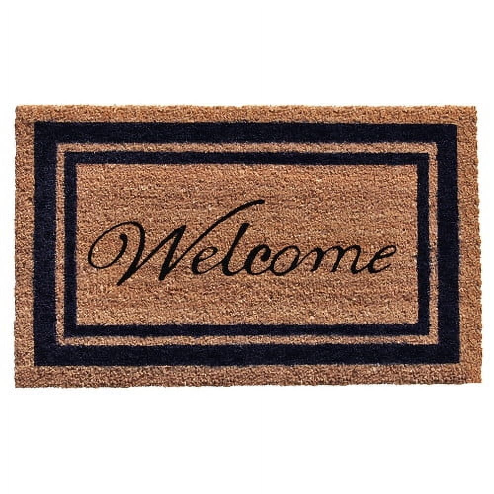 Home & More Border Welcome Coir Outdoor Doormat