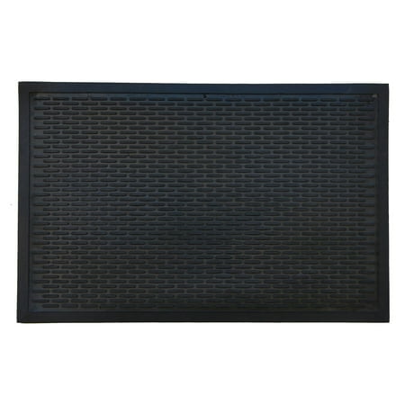 Home & More Rubber Ridge Scraper Door Mat